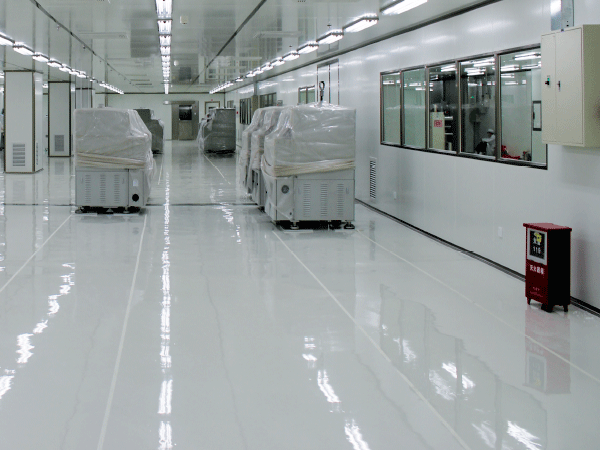 >What are the characteristics of air flow in Shandong dustless chamber project?