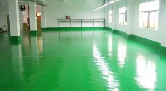 Thin coated epoxy floor