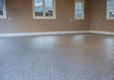 Epoxy colored sand floor