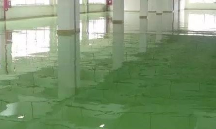 Waterborne epoxy floor