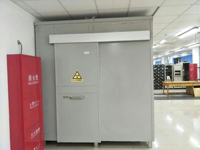 Lead plate door