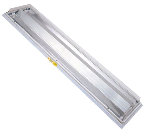 Stainless steel beveled cleaning lamp