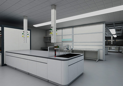 Decoration of clean laboratory